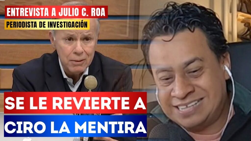 Entrevista Se le revierte a Ciro la mentira El periodista de