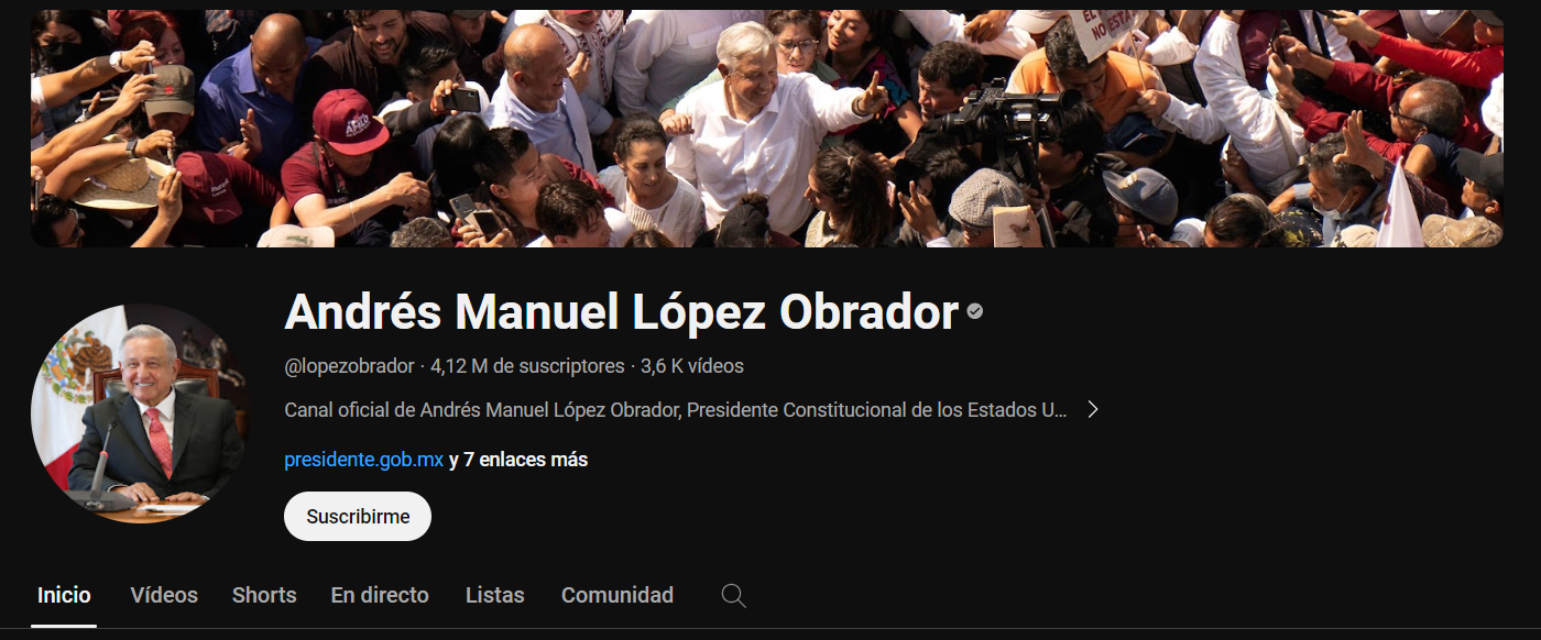 Canal De Youtube De AMLO Es El Más Visto En México Y Latinoamérica ...