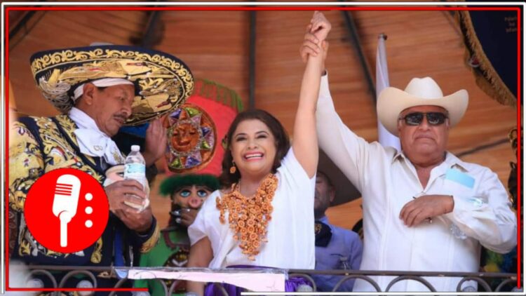 La candidata mostró su solidaridad y compromiso con un colectivo que se manifestó en su evento