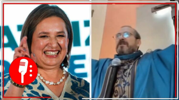 Xóchitl Gálvez. Foto: Reuters | Líder religioso captura de video.