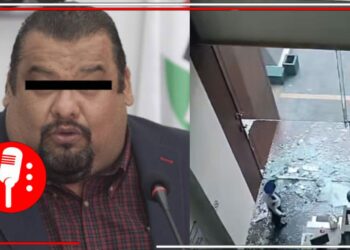 Un grupo de priistas rompe vidrios en el Poder Judicial de la CDMX; exige la liberación de Cuauhtémoc Gutiérrez, acusado por lo delitos de trata de personas y asociación delictuosa