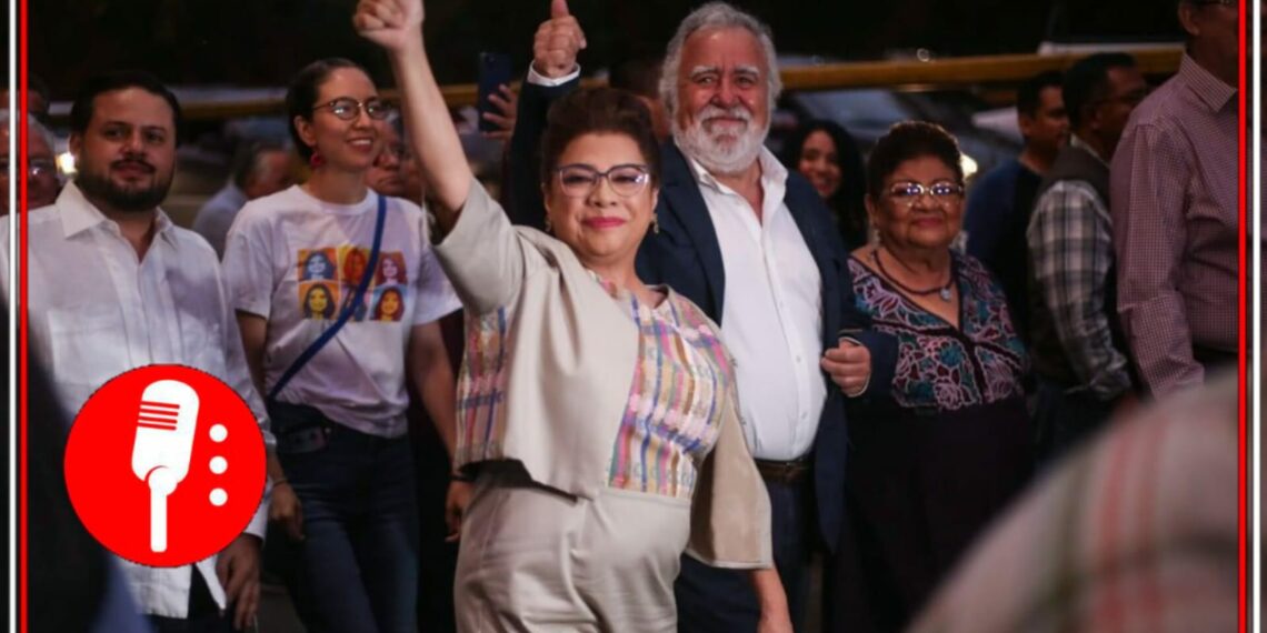 Clara Brugada y Alejandro Encinas. Foto: @A_Encinas_R/X