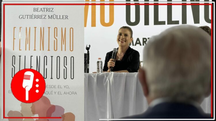 Beatriz Gutiérrez Müller y AMLO. Fotos: Miguel Torruco/X y Facebook