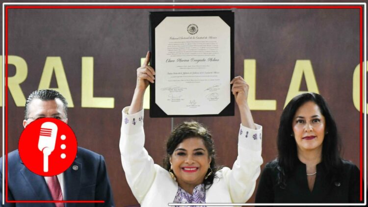 Clara Brugada recibe constancia de validez de la elección en la Ciudad de México. Foto: Cuartoscuro.