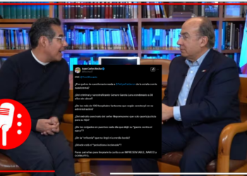 Usuarios critican a Yordi Rosado por entrevista con Felipe Calderón y exigen respuestas sobre corrupción, violencia y vínculos con el narco